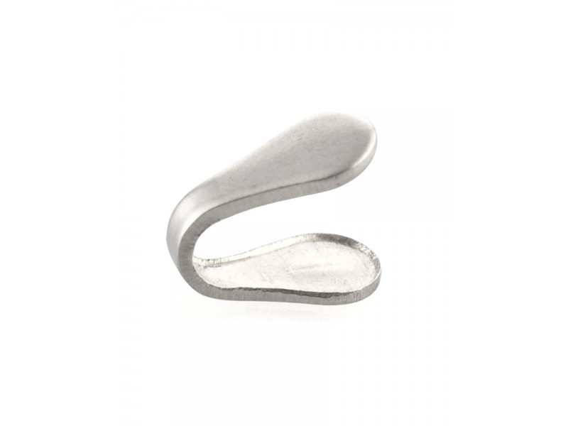 Sterling Silver 925 Flat Open End Cap 2mm