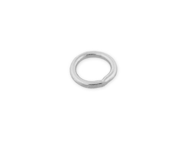 Sterling Silver 925 Soldered Round Jump Ring 7mm, wire 1mm