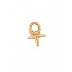 9KT Yellow Gold Pearl Cup 2.5mm with peg and ring