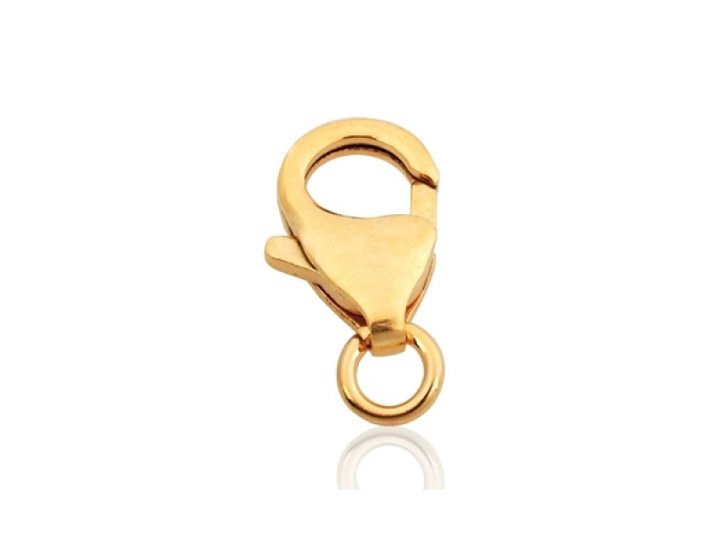 9K Yellow Gold Trigger Clasp 10.0mm w/ open jump ring