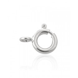 Sterling Silver 925 Bolt Ring 8mm, with closed ring