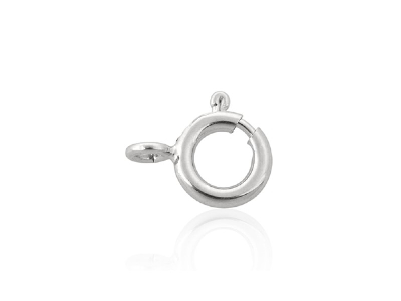 Sterling Silver 925 Bolt ring 7mm, with open ring