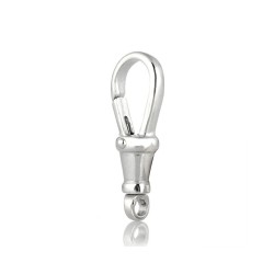 Sterling Silver 925 Albert Swivel Clasp 19mm with open ring