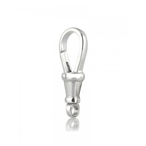 Sterling Silver 925 Albert Swivel Clasp 19mm with open ring