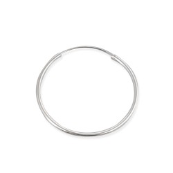 Sterling Silver 925 Round Hoop Earring - 45mm