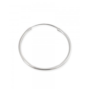 Sterling Silver 925 Round Hoop Earring - 45mm