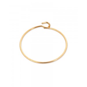 Gold Filled Beading Hoop Earring - 30mm