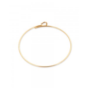 Gold Filled Beading Hoop Earrings - 45mm