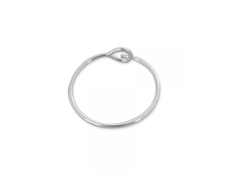 Sterling Silver 925 Hoop Earring - 24mm