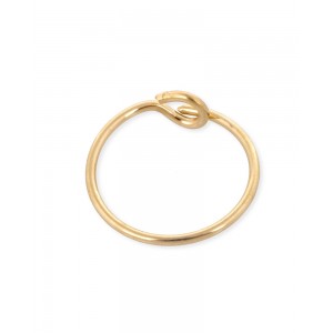 Gold Filled Beading Hoop Earring - 18mm