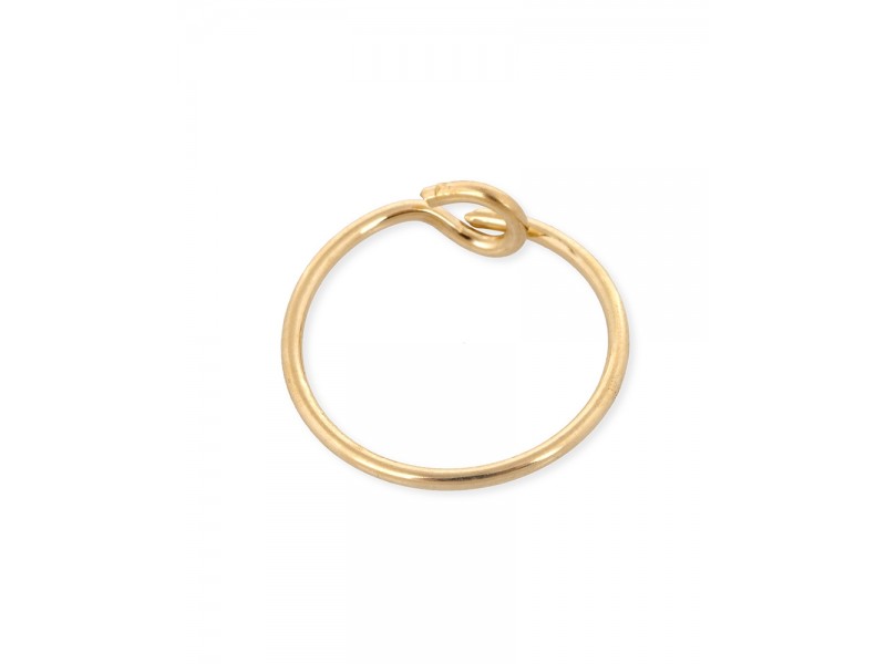 Gold Filled Beading Hoop Earring - 18mm