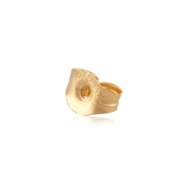9K Yellow Gold Earring Clutch, light, hole 0.7 mm