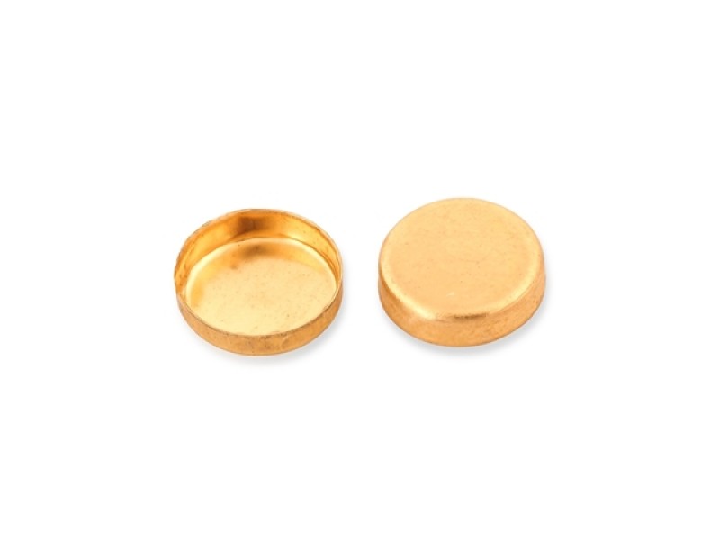 9K Yellow Gold Round Bezel Cup 4mm