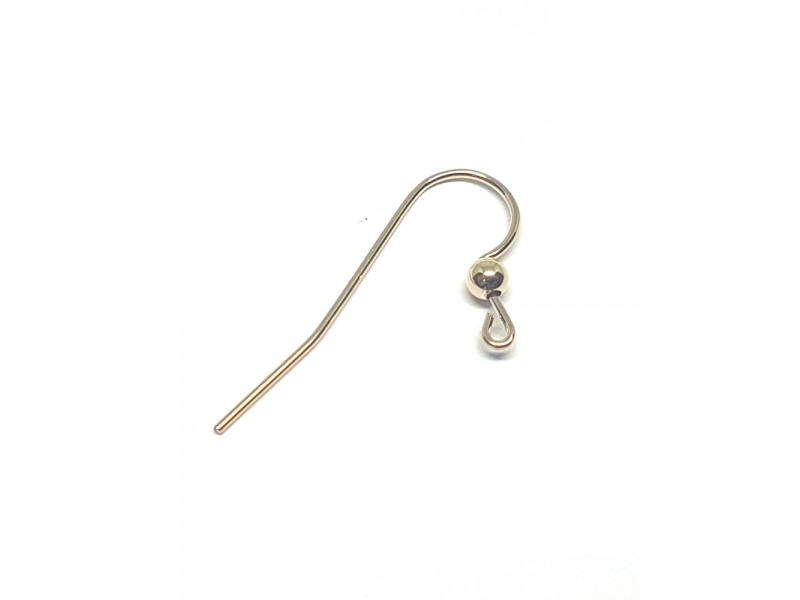 Gold Filled Ear Wires (with ball) - 26mm
