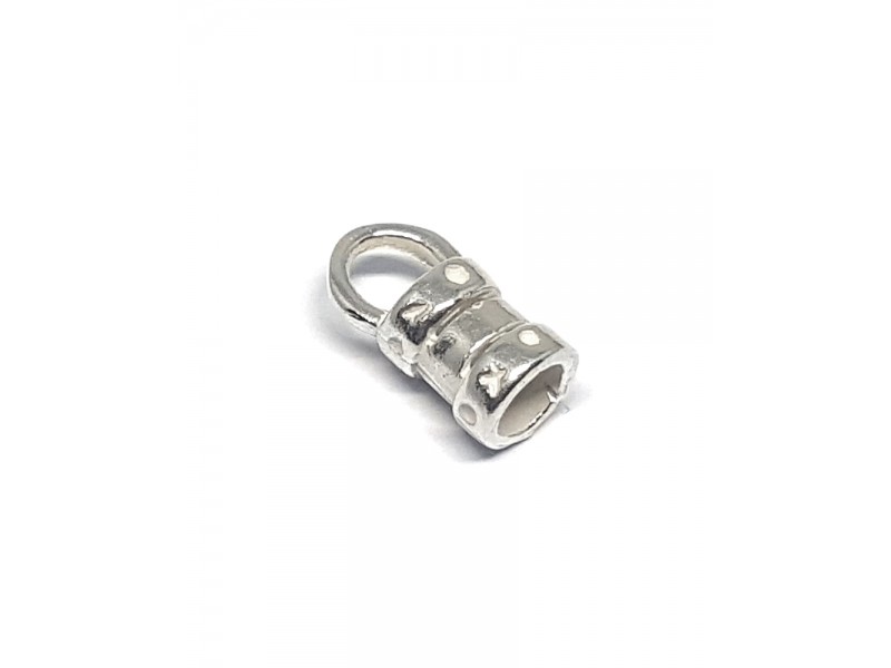 Sterling Silver 925 Crimping End Cap I/D 2.9mm