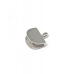Sterling Silver 925 Flat End Cap 2mm x 8mm
