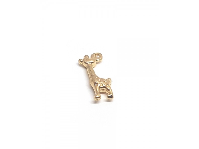 Gold Plated Tiny Giraffe Charm