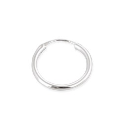 Sterling Silver 925 Round Hoop Earring - 40mm