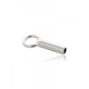 Sterling Silver 925 Plain End Cap I/D 1.8mm length 5.0mm