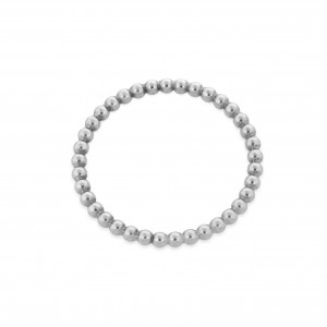 Sterling Silver 925 Pearl Wire Ring 1.5mm I/DIA 15.3mm SIZE I