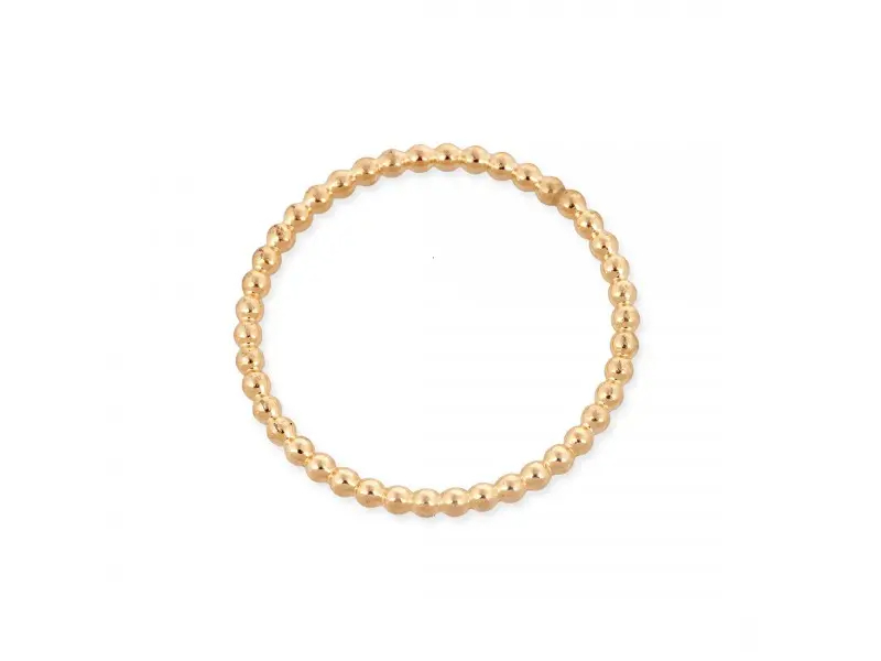 Gold Filled Pearl Wire Ring - Yellow - 1.5mm x 20mm (Size S)
