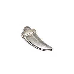 STERLING SILVER 925 TUSK PENDANT 19 X 7.7 X 3MM