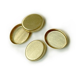 9K OVAL BEZEL CUP 10/12 mm