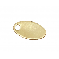 Gold Filled Oval Chain Tag