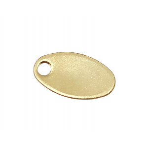 Gold Filled Oval Chain Tag 5.5mm x 10mm