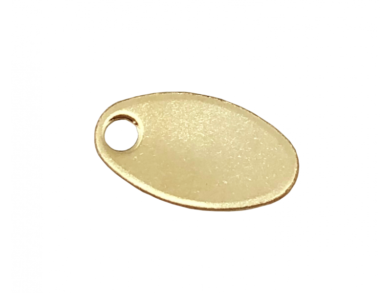 Gold Filled Oval Chain Tag