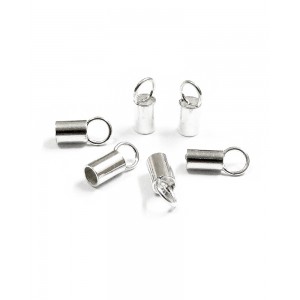 Sterling Silver 925 Plain End Cap - 5mm x 2.5mm