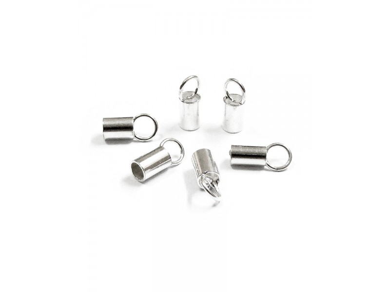 Sterling Silver 925 Plain End Cap - 5mm x 2.1mm