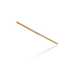 9K YELLOW FLAT HEAD PIN 0.6mm X 1"   