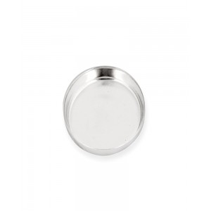 Sterling Silver 925 Oval Bezel Cup - 8mm x 10mm