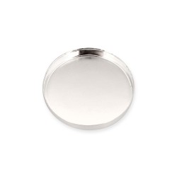 Sterling Silver 925 Round Bezel Cup - 20mm