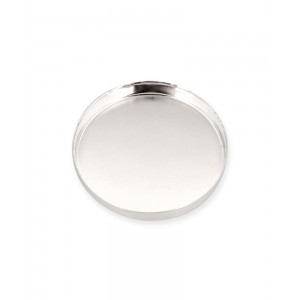 Sterling Silver 925 Round Bezel Cup - 20mm