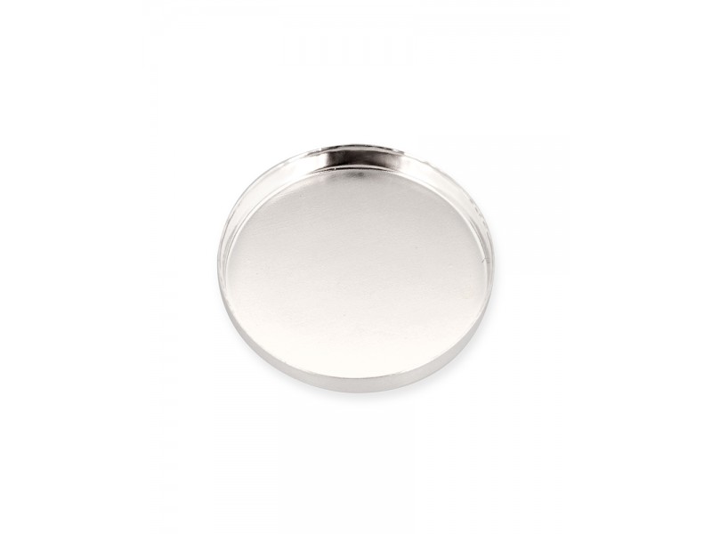 Sterling Silver 925 Round Bezel Cup - 20mm