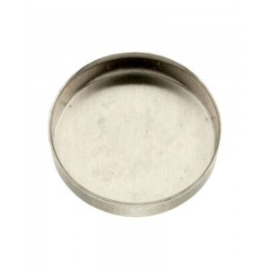 Sterling Silver 925 Round Bezel Cup - 22mm