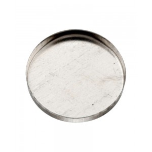 Sterling Silver 925 Round Bezel Cup 22mm