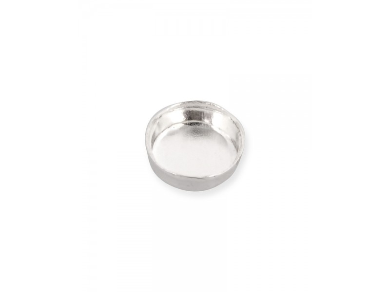 Sterling Silver 925 Round Bezel Cup - 4mm