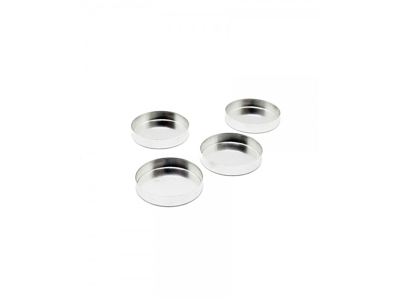 Sterling Silver 925 Round Bezel Cup - 15mm
