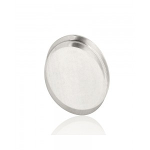 Sterling Silver 925 Oval Bezel Cup - 18mm x 25mm