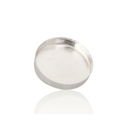 Sterling Silver 925 Round Bezel Cup - 16mm