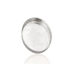 Sterling Silver 925 Oval Bezel Cup - 12mm x 16mm