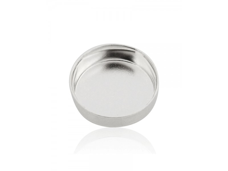 Sterling Silver 925 Round Bezel Cup - 7mm