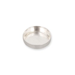Sterling Silver 925 Round Bezel Cup - 8mm