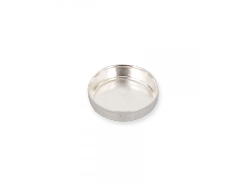 Sterling Silver 925 Round Bezel Cup - 8mm