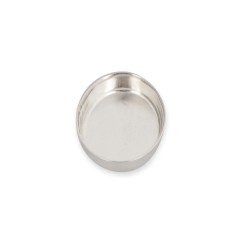 Sterling Silver 925 Oval Bezel Cup - 6mm x 8mm