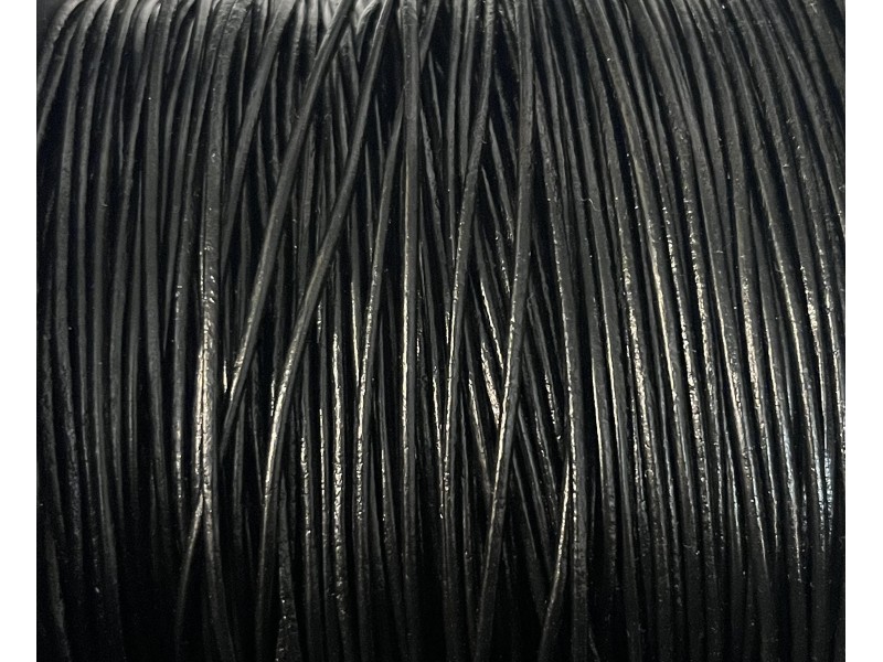 LEATHER BLACK 1.5mm 