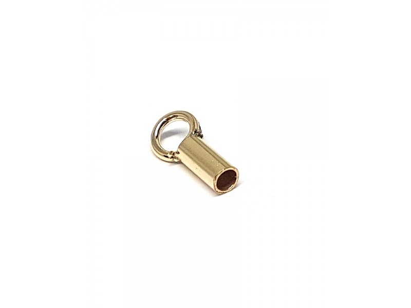 Rose Gold Filled End Cap inside D 1.1mm, 4mm long